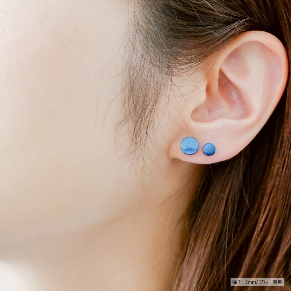 [6サイズ 幅3/4/5/6/7/8mm ペアセット]サージカルステンレス 人気 ダンベルピアス ネジ式 フラットキャッチ 円型 メンズ レディース 男女兼用 シンプル 金属アレルギー対応 スタッドピアス