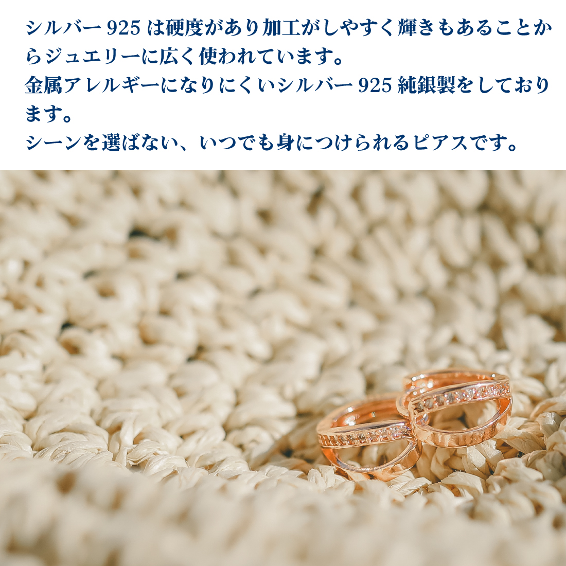 ジルコニア シルバー フープピアス ジルコニア リングピアス S925 ピアス レディース メンズ ジュエリー 幅7.0mm 内径10mm 両耳 ペア