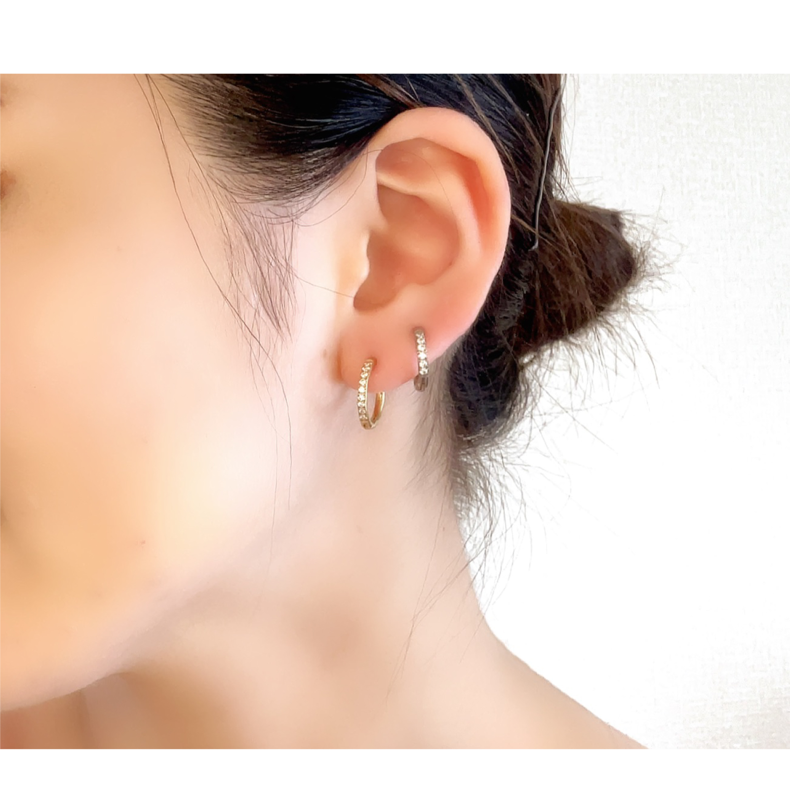 純チタン ピアス 幅2.0mm 人気 フープピアス つけっぱなし チタンピアス AAAAA 18G ジルコニア 1ペア メンズ レディース 金属アレルギー対応