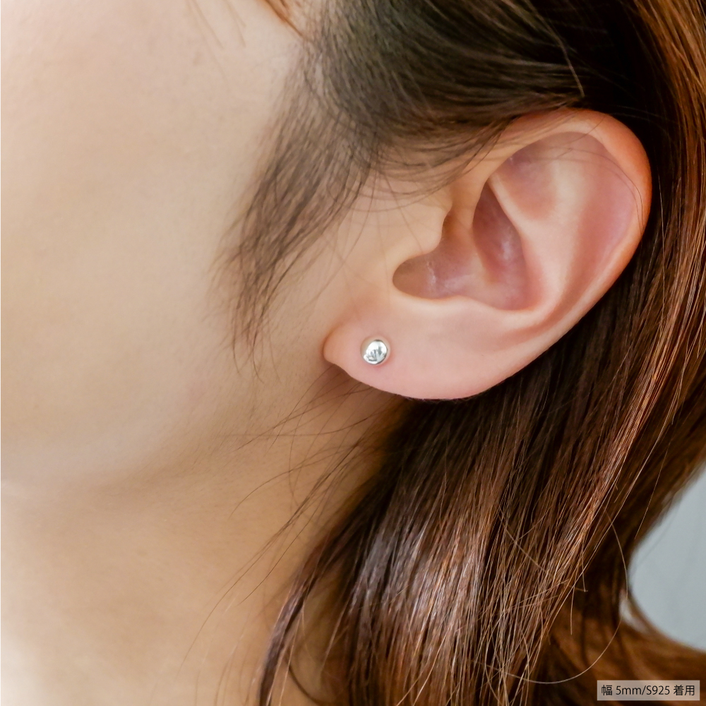 S999 シルバー ボールピアス 丸玉 純銀 銀玉 スタッドピアス つけっぱなし 2個入 シンプル メンズ レディース 男女 金属アレルギー対応