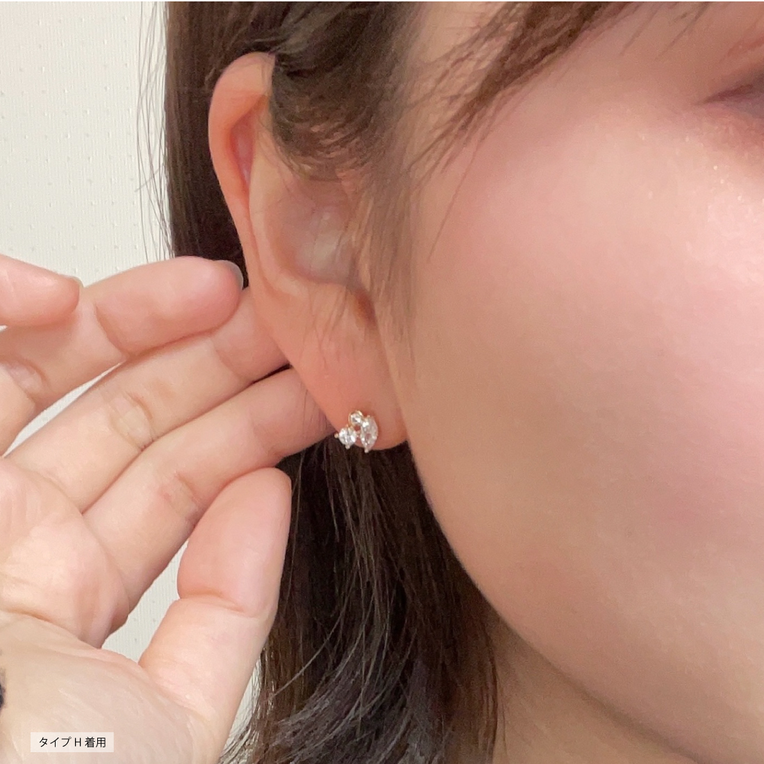 星 スター ピアス ジルコニア スタッドピアス 18KGP シルバー925純銀 レディース 両耳用
