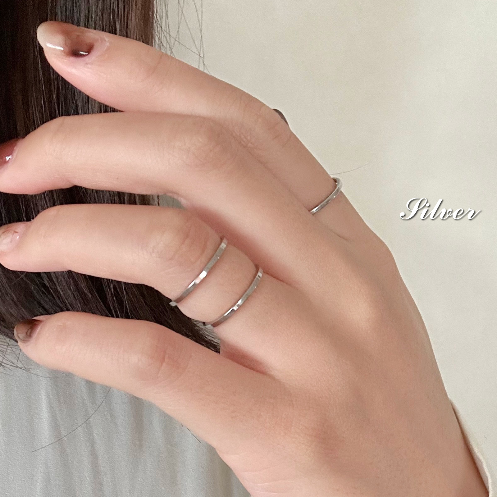 リング 平打 幅1mm 指輪 リング サージカルステンレス 細身 レディース メンズ 細めリング ファッションリング 金属アレルギー対応 男女