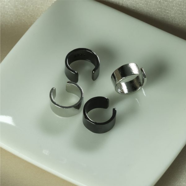 [Adelina Style] シルバーカフ 1ペア フェイクピアス ノンホールピアス イヤリング シルバー イヤーカフ 人気 イヤークリップ S925 純銀 メンズ レディース 挟むだけ ピアス 金属アレルギー対応 - 画像 (7)