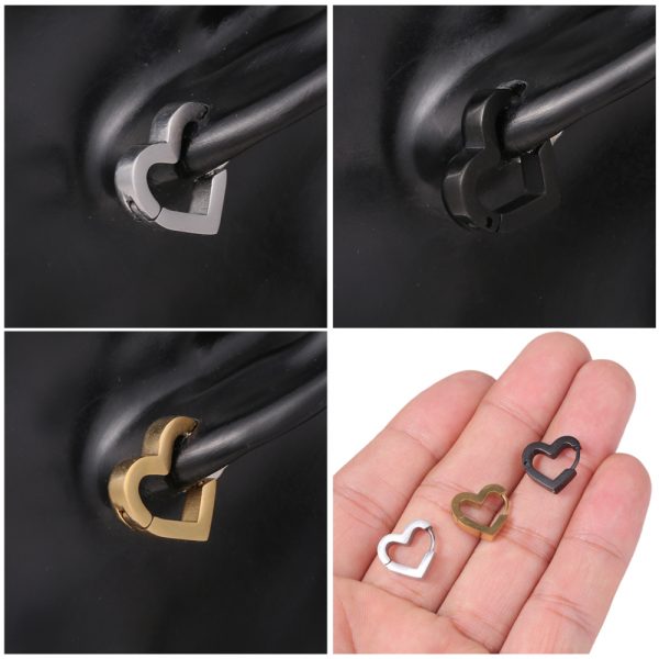 [Adelina Style] 三角形 ピアス 1ペア 人気 つけっぱなし メンズ レディース トライアングル フープピアス サージカルステンレス 金属アレルギー対応 男女兼用 - 画像 (8)