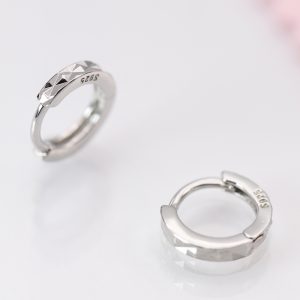 [Adelina Style] シルバー フープピアス 人気 つけっぱなし 1ペア リング ピアス シルバー925 純銀製 メンズ レディース 金属アレルギー対応