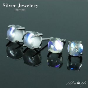 [Adelina Style] ピアス レディース 人気 シルバー 925 大人 ジルコニア スタッドピアス