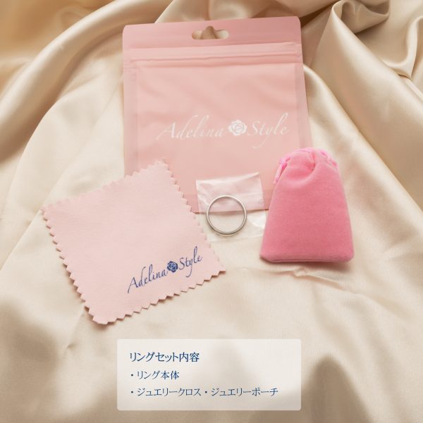 [Adelina Style] リング 指輪 平打 幅3mm 鏡面仕上げ 内甲丸 サージカルステンレス 細身 レディース メンズ 金属アレルギー対応 - 画像 (6)